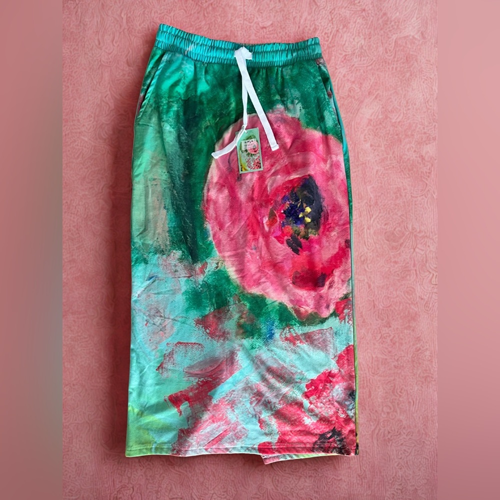 Brand New Floral Maxi Skirt -Springtime in Paris